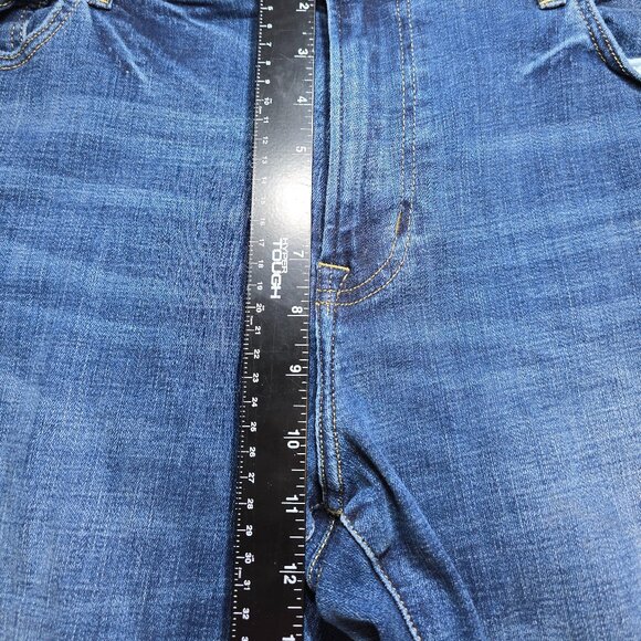 American Eagle Next Level Flex Mens Jeans Sz 40x32 Blue Original Straight Denim - Picture 3 of 12